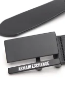 Kožne remen Armani Exchange crna