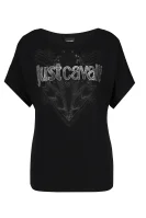 T-shirt | Loose fit Just Cavalli crna
