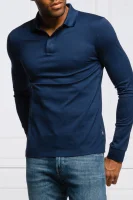 Polo majica Pleins 15 | Slim Fit | mercerised BOSS BLACK modra