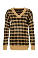 Džemper BELIZE | Regular Fit | s dodatkom vune Pinko smeđa