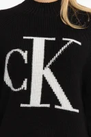 Džemper | Regular Fit s dodatkom vune i kašmira CALVIN KLEIN JEANS crna