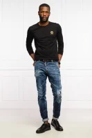 Majica dugih rukava | Slim Fit Versace crna