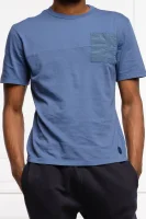 T-shirt ANSLI | Regular Fit GUESS ACTIVE modra