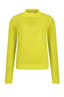 Džemper NOVEL OPENWORK | Relaxed fit Calvin Klein žuta
