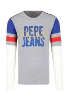 Majica dugih rukava BASE | Slim Fit Pepe Jeans London siva
