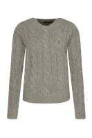 Vuneni džemper | Regular Fit | s dodatkom kašmira POLO RALPH LAUREN siva