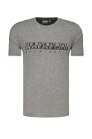 T-shirt Sallar | Regular Fit Napapijri siva