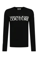 Džemper | Regular Fit | s dodatkom vune Versace Jeans Couture crna