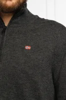 Vuneni džemper DAMAVAND H 3 | Regular Fit Napapijri grafitna