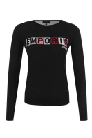 Džemper | Slim Fit | s dodatkom vune Emporio Armani crna