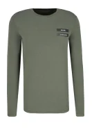 Majica dugih rukava | Regular Fit Armani Exchange zelena