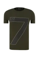 T-shirt | Regular Fit EA7 maslinasta