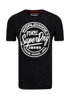 T-shirt WORLDWIDE TICKETTYPE SPLAT TEE | Regular Fit Superdry crna