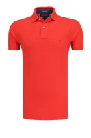 Polo majica | Slim Fit | pique Tommy Hilfiger koraljna