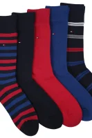 Čarape 5-pack Tommy Hilfiger crvena