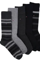 Čarape 5-pack Tommy Hilfiger boja pepela