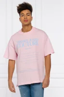 T-shirt T.MOUSE | Oversize fit Versace Jeans Couture svijetloružičasta