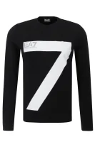 Majica dugih rukava | Slim Fit EA7 crna