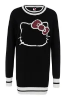 Džemper Egiziano Hello Kitty | Regular Fit | s dodatkom vune Pinko crna