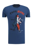 T-shirt PARTON | Slim Fit Pepe Jeans London plava