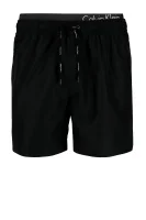 Kratke hlače za kupanje MEDIUM DOUBLE WB | Regular Fit Calvin Klein Swimwear crna