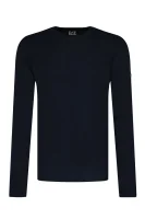 Vuneni džemper | Regular Fit EA7 modra