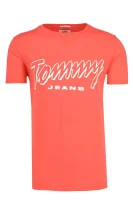 T-shirt TJM Summer script | Regular Fit Tommy Jeans koraljna