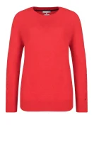 Džemper VALLIS | Loose fit | s dodatkom vune Tommy Hilfiger crvena