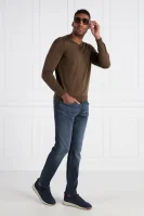 vuneni džemper baram-l | regular fit BOSS BLACK kaki