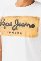 T-shirt CHARING | Slim Fit Pepe Jeans London boja pepela