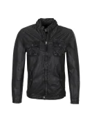 Ryan Leather Jacket Pepe Jeans London crna