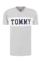 T-shirt TJM PANEL LOGO | Regular Fit Tommy Jeans boja pepela