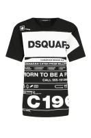 T-shirt I Smoke | Loose fit Dsquared2 crna