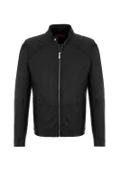 Leather jacket Lank 1 HUGO crna