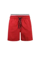 Kratke hlače za kupanje DOUBLE WAISTBAND | Regular Fit Tommy Hilfiger crvena