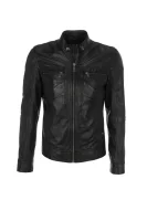 Leather Jacket GUESS crna