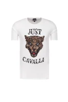 T-shirt Just Cavalli kremasta