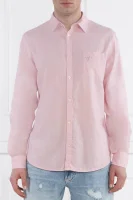 Lanena košulja | Regular Fit Guess Underwear ružičasta