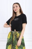 T-shirt SS RN PIERCING | Cropped Fit GUESS crna