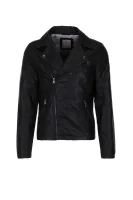 Leather Jacket GUESS crna