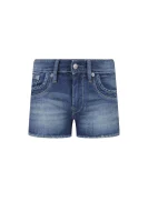 Kratke hlače Ripple | low waist | Slim Fit Pepe Jeans London plava