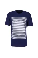 T-shirt Z Zegna modra