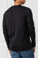 Džemper Core | Regular Fit | s dodatkom svile Tommy Hilfiger crna