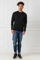 Džemper Core | Regular Fit | s dodatkom svile Tommy Hilfiger crna