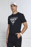 T-shirt BLURRY | Slim Fit GUESS modra