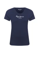 T-shirt New Virginia | Slim Fit Pepe Jeans London modra