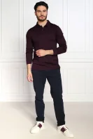 Polo majica SMOOTH | Slim Fit Calvin Klein ljubičasta