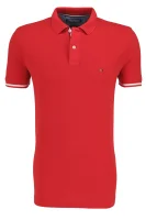 Polo majica BASIC TIPPED | Regular Fit | pique Tommy Hilfiger crvena