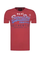 T-shirt VINTAGE AUTHENTIC FADE TEE | Slim Fit Superdry crvena