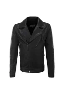 Faux-Leather Jacket CALVIN KLEIN JEANS crna